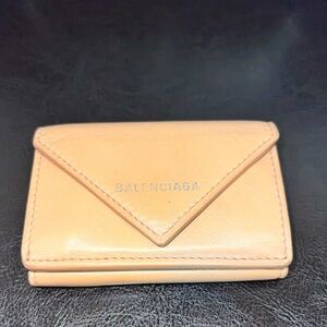Balenciaga RARE beige envelope style mini wallet!